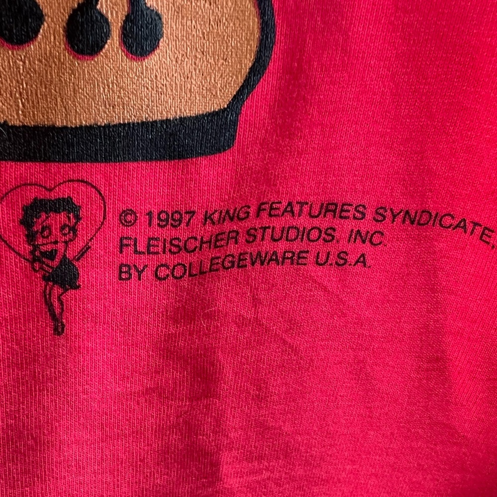 Vintage 1997 Betty Boop in Overalls and Dog Graphic T-shirt - Picture 2 of 7